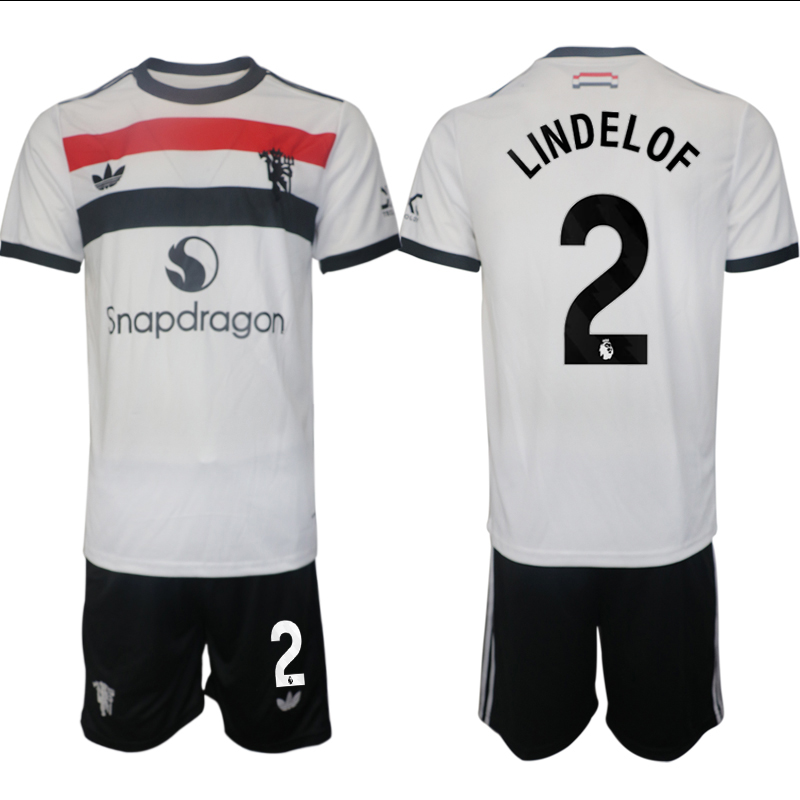 Men 2024-2025 Club Manchester United away white #2 Soccer Jersey->indianapolis colts->NFL Jersey